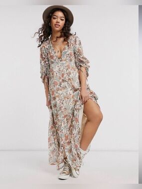 Free People • Earthfolk Maxi Dress • XS